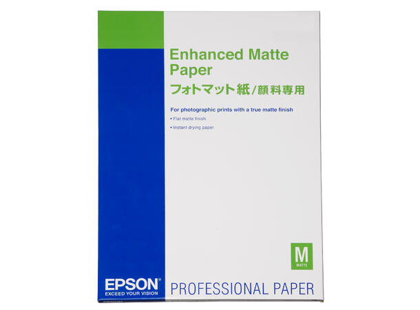 Epson Enhanced Matte Paper A3+ A3+ 100 ark